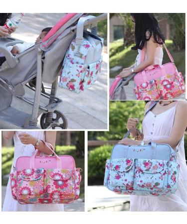 Kamay's Waterproof Mummy Diaper Bag with Changing Mat - Red Daisy - Buy Online on GoSupps.com