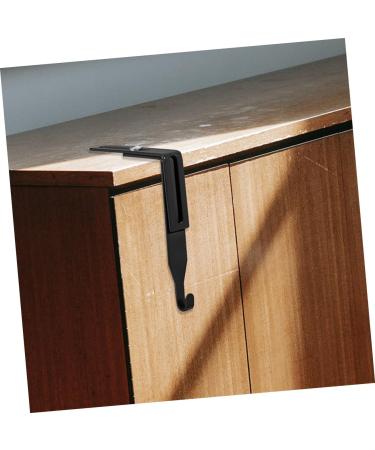 ABOOFAN 2pcs Metal Cabinet Hooks Heavy Duty Clothes Hanger Towel Hooks Metal Hook Wall Hanging Household 8.00X7.00X1.20CM Black - Buy Online on GoSupps.com