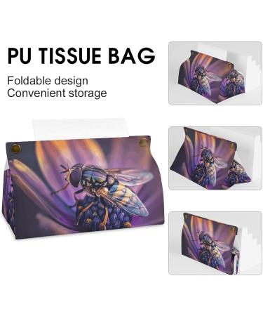 Tissue Box Cover Tissue Box Holder Fly on Petals Print Tissue Holder Travel Tissue Packs Facial Paper Holder Decorative Holder - Buy Online on GoSupps.com