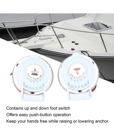 Anchor Foot Switch 2pcs Windlass Foot Switch Up and Down White Hands Free Universal for Marine Boat Ship Anchor DC 12V/24V - Buy Online on GoSupps.com