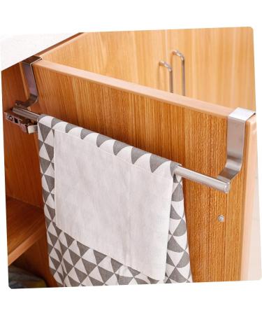 ABOOFAN Telescopic Towel Rack Clothes Hanger Hangers Metal Towel Bar Cabinet Door Towel Rack Steel Shelf - Buy Online on GoSupps.com