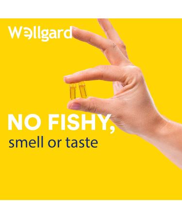 High Strength Vegan Omega 3 6 9 Capsules by Wellgard - 1386mg Flaxseed Oil with Alpha Linolenic Acid (ALA), Linoleic Acid (LA), Vitamin E - Buy Online on GoSupps.com