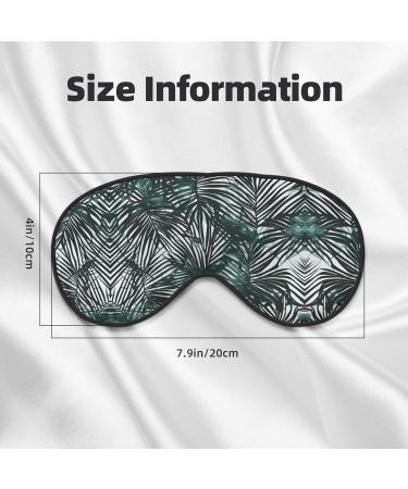 SSIMOO Transparent Palm Leaf Eye Mask | Breathable Soft Sleep Eye Patch for Women | Perfect Travel Accessory for Relaxation - Black - Buy Online on GoSupps.com