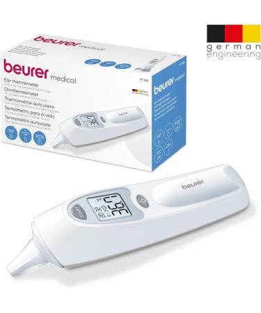 Buy Beurer FT 58 Ear Thermometer & BM 27 Blood Pressure Monitor Bundle - Accurate Health Monitoring Risk Indicator & Arrhythmia Detection - Ideal for 22-42 cm Arm Circumference - Includes Insect Stitch Healer - International Shipping Available - Buy Online on GoSupps.com