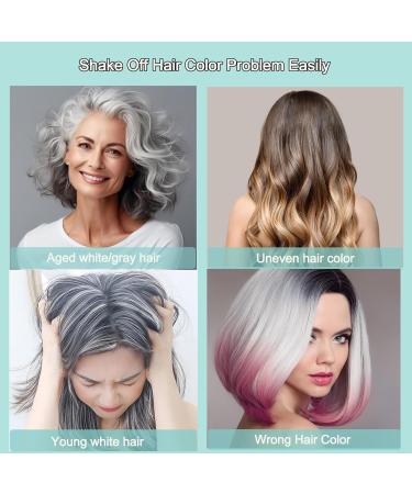 Fvquhvo 3 in 1 Hair Dye Shampoo - Silver Gray Instant Color for Men & Women | Long Lasting Natural Ingredients Ammonia & Paraben Free - 16.9 Fl Oz - Buy Online on GoSupps.com