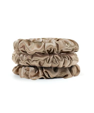 Lilysilk 100% Silk Hair Tie for Women Ponytail Holder Hair Bands Multi-way Packs (3 Thin Coffee Rings) - Buy Online on GoSupps.com