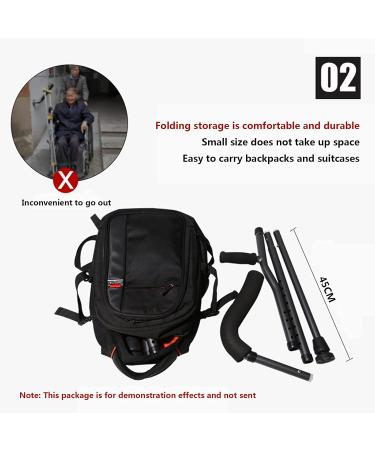 Lightweight Aluminum F-Shaped Crutch for The Elderly Adjustable Foldable Carry-On Cane for The Elderly Medical Rehabilitation Crutches Walker A F Type Star of Light A F type - Buy Online on GoSupps.com