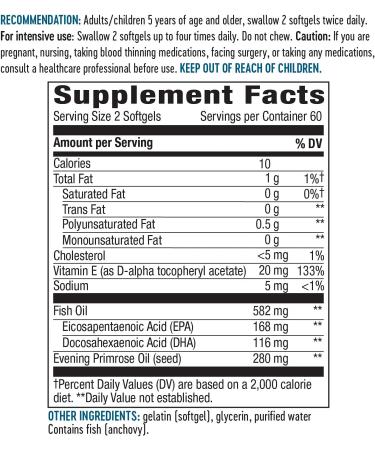 Nature's Way EFA Blend for Children - 120 Softgels - Essential Fatty Acids for Kids - Buy Online on GoSupps.com