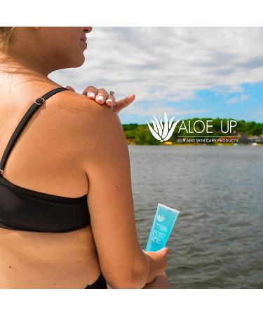 ALOE UP Ice Aloe Vera Gel - Soothing Sunburn Relief, 4 oz - Made in USA, Biodegradable & Cruelty-Free - Buy Online on GoSupps.com