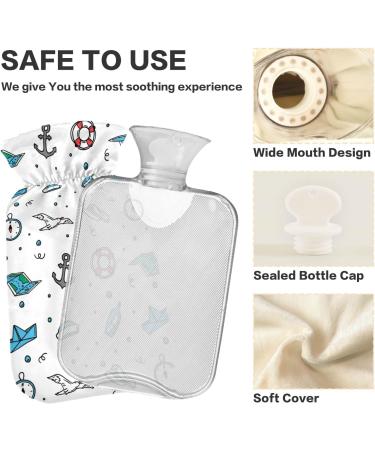NAANLE Ocean Seagull 1L Transparent Hot Water Bottle - Bed Hand & Feet Warmer for Pain Relief & Heat Therapy | International Shipping - Buy Online on GoSupps.com