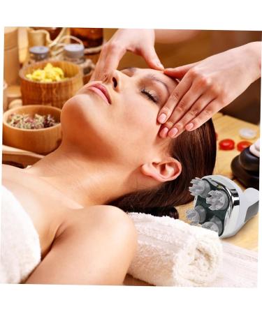 SESESFOUFU Waterproof Head Massager | Scalp Massage Device for Relaxation & Shampoo | 12.8x10.5cm White - Buy Online on GoSupps.com