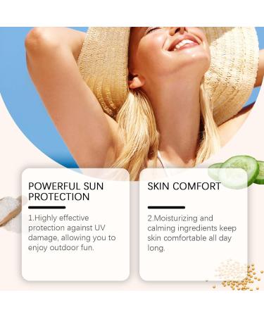Rice Sun Cream Spf 50 Face And Body Sunscreen For All Skin Types Protective Cream Spf50 High Protection Uva-Uvb High Protection Sunscreen Sfp50 Uva (1PC) - Buy Online on GoSupps.com