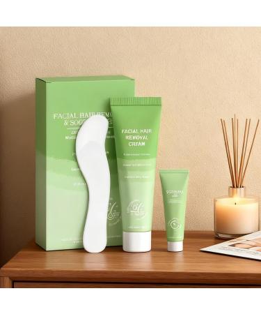 Cr me D pilatoire pour le Visage | 2-En-1 Produits de Soin Apaisants pour la Peau Kit de Cr me D pilatoire pour le Visage pour Usage Quotidien Vacances Mariage t Voyage Plage Mari es Femmes  - Buy Online on GoSupps.com