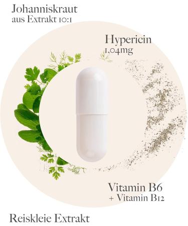 Buy Herbal Trade Sankt Anton St. John's Wort Capsules - 1.04 mg Hypericin | High Potency 3 350 mg | Vitamin B6 & B12 | German Quality - 150 Capsules - Buy Online on GoSupps.com