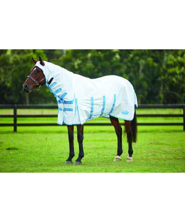 Weatherbeeta Sweet Itch Shield Combo Neck Fly Rug 7ft - White & Blue | Best Protection for Horses | International Shipping Available - Buy Online on GoSupps.com