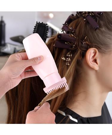 Root Comb Applicator Bottle 6oz | Hair Dye & Scalp Treatment Brush with Graduated Scale - Pink - Buy Online on GoSupps.com