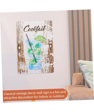 Abaodam Vintage Tin Painting Home Decor Men Decor Wall Art Decor Home Bar Signs Rock and Roll Metal Wall Man - Buy Online on GoSupps.com