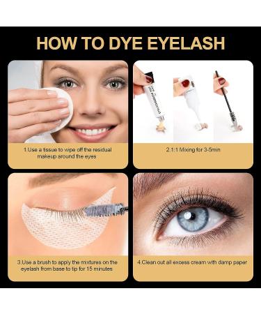 YUOLITA 2 in 1 Black Eyelash Tint & Lash Lift Kit - Professional 6 Weeks Lasting DIY Hair Dying - Salon & Home Use - Buy Online on GoSupps.com