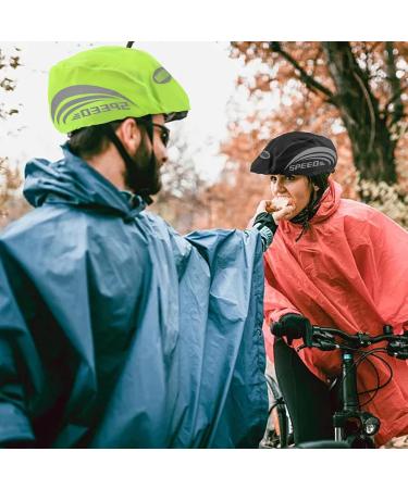 KKVOGMLE Reflective Waterproof Helmet Cover - 2-Piece Rain Protection for Bicycle Helmets | Durable and Reflective Riding Helmet Coating - Buy Online on GoSupps.com