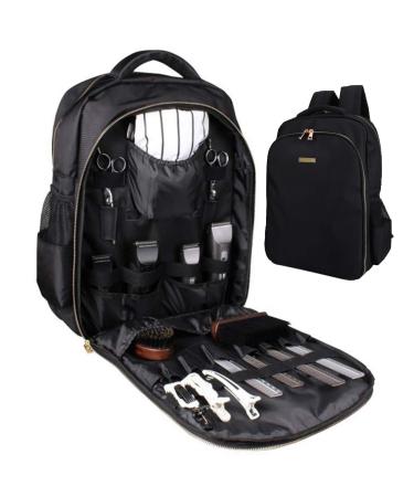 Barber Supplies Bag Organizer for Clippers and Supplies, Portable Clipper Bags and Cases for Men, Hairstylist Clipper Backpack for Barber Tools Storage Traveling Bag Case