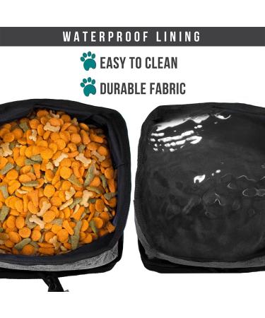 PetAmi Collapsible Dog Bowls 2 Pack - Portable Water & Food Bowl for Pets - Travel, Hiking, Camping - Outdoor Gear Accessories | Gray - Buy Online on GoSupps.com