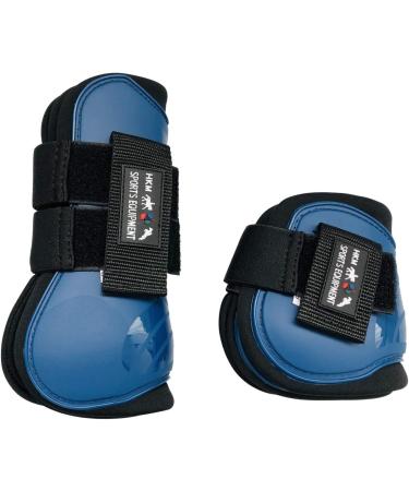 RL24 Dark Blue Tendon & Fetlock Boots Set for Thoroughbred/Warmblood | International Shipping - Buy Online on GoSupps.com