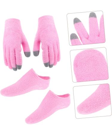 minkissy 1 Set Gloves and Foot Mask Set Moisturizing Hand Gloves Moisturizer Gloves Womens Socks Mittens Moisturizing Socks and Gloves Dry Hand Moisturizing Gloves for Women Dry Hands Gel - Buy Online on GoSupps.com