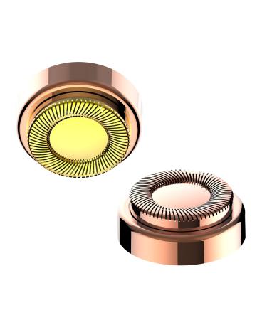 Flawless replacement heads facial hair remover replacement heads flawless replacement heads Original flawless face -hair remover replacement heads flawless facial hair remover accessories rose gold and gold 2PC