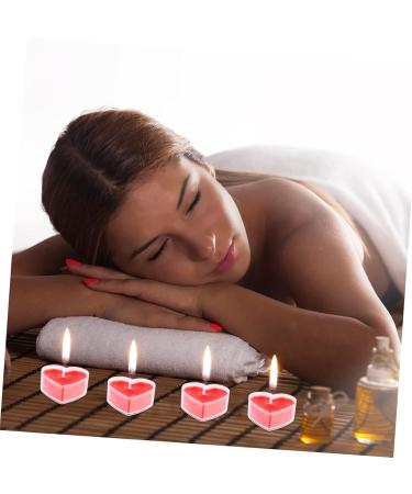 Valentine's Candles - 27 Pcs Heart Shaped Scented Tea Lights | Perfect for Weddings & Holidays | Romantic Candle Decor Boxed in Red - Buy Online on GoSupps.com