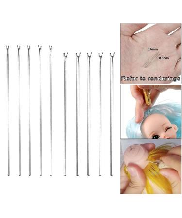 Perfeclan Doll Hair Tool Kit | Felt Needles & Hair Root Holder for DIY Doll Hair Accessories - 5x0.6mm & 5x0.8mm - Buy Online on GoSupps.com