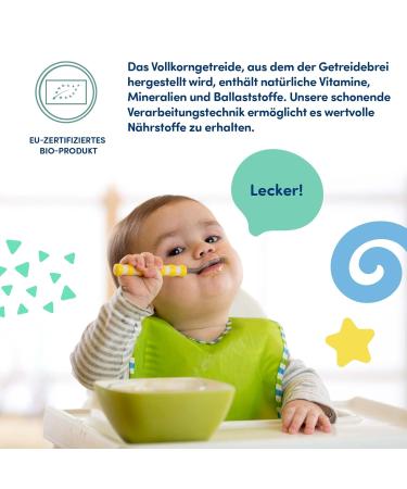 Fleur Alpine Bio Babybrei Buckwheat 2 Pack | Gluten-Free Baby Food 4+ Months | Nutritious & Delicious Breakfast Porridge | Easy Preparation | 14 Portions - Buy Online on GoSupps.com