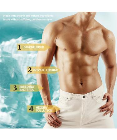 Natural Ball Deodorant & Wash Kit for Men - Organic Lotion Spray & Anti-Chafing Cream for All-Day Freshness - Buy Online on GoSupps.com