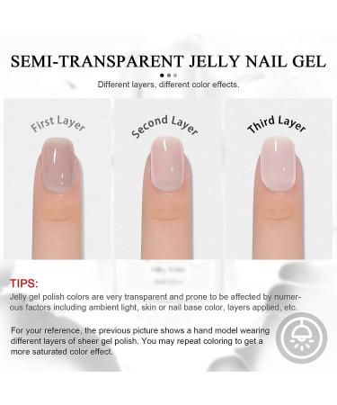 SAVILAND Milky White Gel Nail Polish - Long Lasting Quick Dry Jelly Gel Polish for DIY Manicure - 0.34 Fl Oz - Buy Online on GoSupps.com