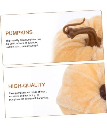 Yardenfun 5pcs Flannel Foam Pumpkin Little Pumpkin Halloween Decorations Outdoor Halloween Pumpkin Small Pumpkins Pumpkin Fall Decorations Artificial Pumpkins Bulk Autumn Decor Mini Set As Shown 14X12.5X12.5CM - Buy Online on GoSupps.com
