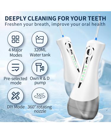 NOVAFLUX Professional Water Flossers - Cordless & Rechargeable Oral Care | 7 Jet Tips Storage | Waterproof Personal Irrigator for Home & Travel - Buy Online on GoSupps.com