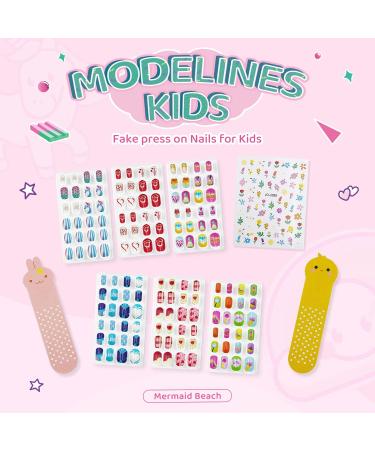 144Pcs Kids Press on Nails - Children Girls Short Artificial Fake Nails - No Fading Full Cover Acrylic Nails - Fruit Design - Quick & Easy Stick On - Cute Gift for Kids Nail Decoration - Buy Online on GoSupps.com