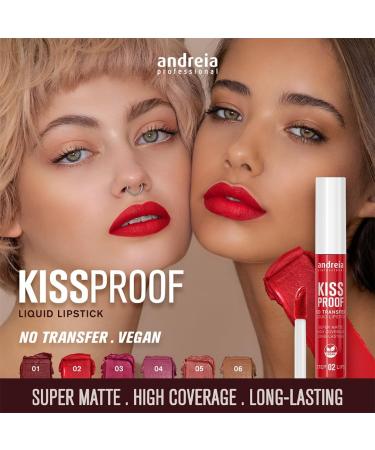  Andreia Andreia Kiss Proof Lipstick No. 1 8ml Burgundy - Buy Online on GoSupps.com