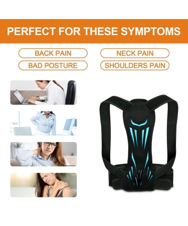 Back Brace Posture Corrector for Women | Breathable Adjustable Back Straightener | Ideal for Sports & Work - Buy Online on GoSupps.com