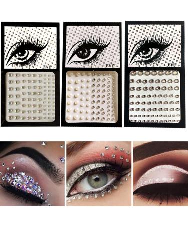 MINGT Rhinestone Face Gems Stickers | Eye Jewels Makeup Glitter for Women | Rave Accessories Mermaids - 243 PCS - Buy Online on GoSupps.com