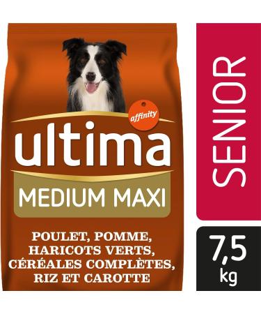 Ultima Medium-Maxi Senior Chicken/Rice Dog Food 7.5 kg - Buy Online on GoSupps.com