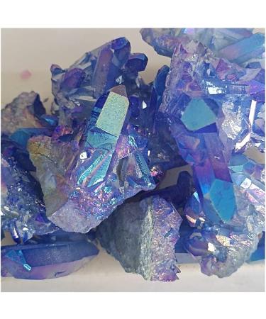 Crystal Cluster Quartz Titanium Aura Flower Natural Stones and Minerals Stone Decoration for Home Crystal 180-200g - Buy Online on GoSupps.com