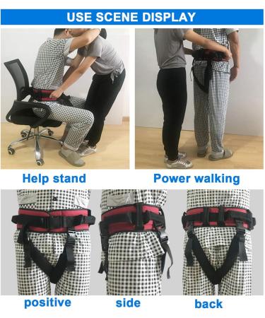 Transfer Belt with Handles Leg Loops Gait Belt - for Patient Care Secure Aide Transfer Sling - Pediatric Elderly Occupational & Physical Therapy - Buy Online on GoSupps.com