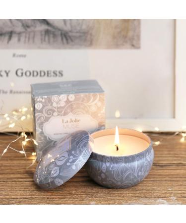 La Jol e Muse Aromatherapy Candles - Blue Lotus Essential Oil Stress-Relieving Soy Wax Travel Size - 185g Gift for Spa & Meditation - Buy Online on GoSupps.com