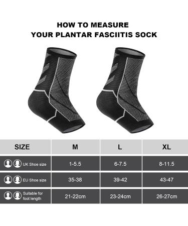 Shop Acwoo Neuropathy Socks - 2 Pairs Compression Ankle Bandage for Men & Women | Plantar Fasciitis Support for Sports & Fitness - Buy Online on GoSupps.com
