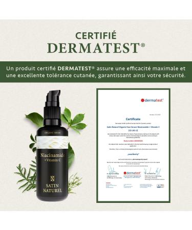 Niacinamide Organic Face Serum Enriched with Vitamin C and Magnesium 100ml For Luminous and Blemish-Free Skin Aloe Vera-Based Face Serum by Satin Naturel - Buy Online on GoSupps.com