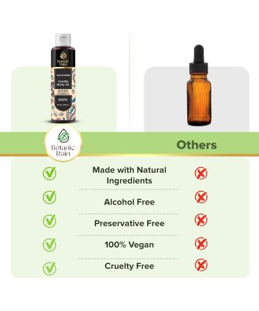 Botanic Rain Ayurveda Vanilla Body Oil Organic Nourishing & Hydrating Moisturiser for Dry Flaky Crepey Skin - Fast Absorbing Non-Greasy Ayurvedic for Women & Men 3.38 fl oz (1) - Buy Online on GoSupps.com