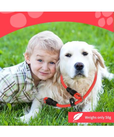 Adjustable Nylon Dog Choke Collar for Training | Stopper | Red | Small, Medium, Large Dogs - Buy Online on GoSupps.com