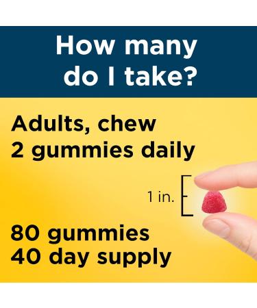 Nature Made Men's Multivitamin with Omega-3 Gummies - 80 Count (Pack of 1) | Daily Nutritional Support for Men | 40 Day Supply - Buy Online on GoSupps.com