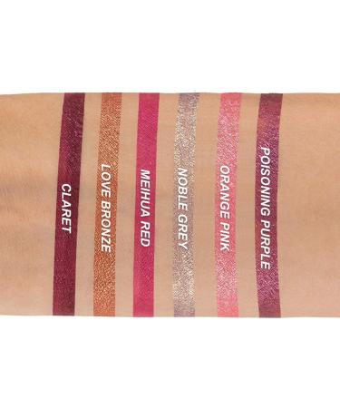 INTEROOKIE Metallic Liquid Lipstick Non-stick Glaze Makeup (Bordeaux) - Buy Online on GoSupps.com