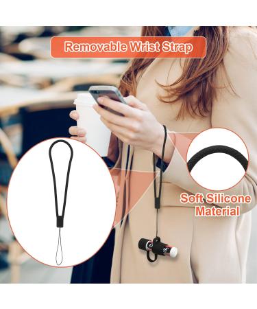 Desing Wish Silicone Lip Balm Holder with Cap Cover Chapstick Holder Keychain Sleeve Portable Lip Balm Key Chain with Key Ring and Wrist Strap Lanyard - Black - Buy Online on GoSupps.com